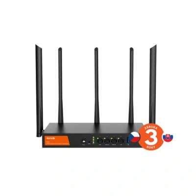 Tenda W30E WiFi Hotspot AX3000 Gigabit Router, 1x GWAN, 2x GWAN/LAN, 1x GLAN, VPN, Captive portal, W30E