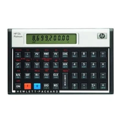HP 12c Platinum Financial Calculator - Finanční kalkulačka, F2231AA#INT//PROMO