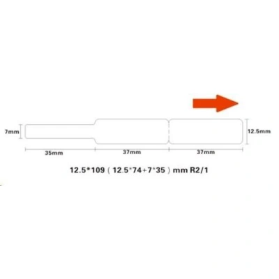 Niimbot štítky na kabely RXL 12,5x109mm 65ks White pro D11 a D110, A2K88218301
