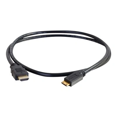 C2G Value Series 1.5m High Speed HDMI to HDMI Mini Cable with Ethernet - 4K - UltraHD - Kabel HDMI s ethernetem - mini HDMI s piny (male) do HDMI s piny (male) - 1.5 m - černá