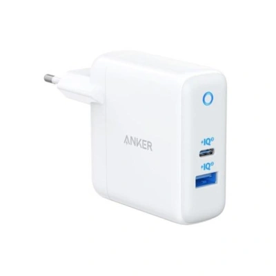 Anker PowerPort Atom III 45W, USB-C + 15W USB-A, Power IQ 3.0, bílá, A2322G21