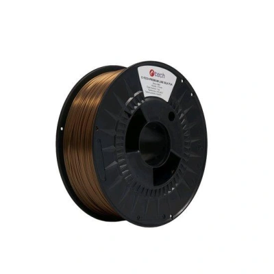 Tisková struna (filament) C-TECH PREMIUM LINE, Silk PLA, měď, 1,75mm, 1kg, 3DF-P-SPLA1.75-COPPER