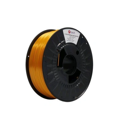 Tisková struna (filament) C-TECH PREMIUM LINE, Silk PLA, žlutooranžová, RAL2000, 1,75mm, 1kg, 3DF-P-SPLA1.75-2000