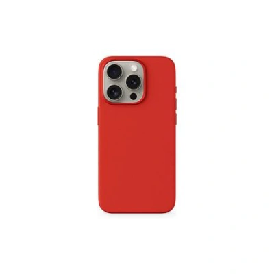 Epico Mag+ Silicone Case for iPhone 15 - MagSafe compatible - tmavě červená