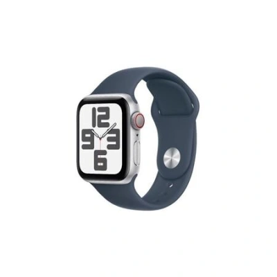 Apple Watch SE (2022) Cellular 40mm sportovní silikonový řemínek bouřkově modrý S/M