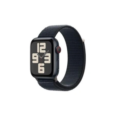 Apple Watch SE (2022) Cellular 44mm sportovní provlékací řemínek temně inkoustový
