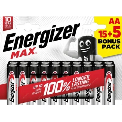 Energizer MAX - Tužka AA/15+5 zdarma, EU018