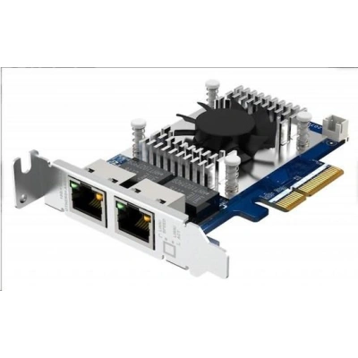 QNAP QXG-10G2T Síťová rozšiřující karta pětirychlostní sítě 10 GbE, dvouportová 10GBASE-T pro PC/NAS, QXG-10G2T