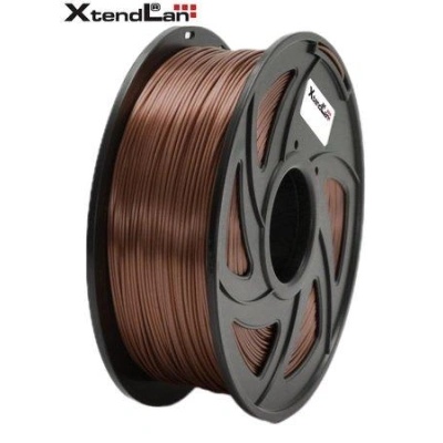 XtendLAN PLA filament 1,75mm lesklý měděné barvy 1kg, 3DF-PLA1.75-SCR 1kg