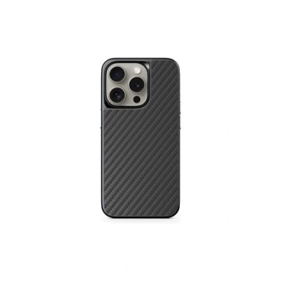 Epico Mag+ Hybrid Carbon Case - MagSafe compatible iPhone 15 Pro - černá