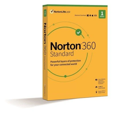 NORTON 360 STANDARD 10GB + VPN 1 uživatel pro 1 zařízení na 3 roky ESD, 21435442