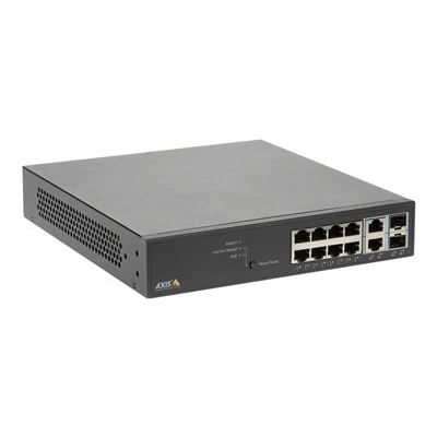 Axis T8508 PoE+ Network Switch - Přepínač - řízený - 8 x 10/100/1000 (PoE+) + 2 x combo Gigabit SFP (uplink) - desktop, Lze montovat do rozvaděče - PoE+ (130 W) - pro AXIS D3110, M3067-P, M3068-P, P1455-LE, P1455-LE-3; Camera Station S1232, 01191-002