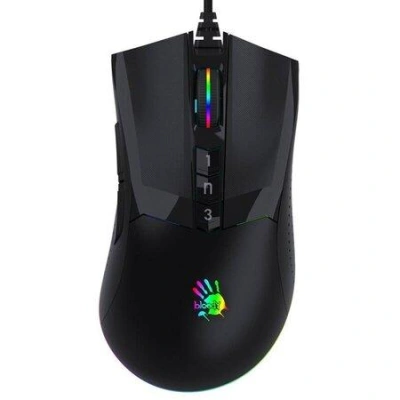 A4tech BLOODY W90 Pro Activated, RGB podsvícená herní myš, 16000 DPI, černá, USB, W90 PRO ACTIVA