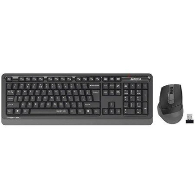 A4tech FGS1035Q, bezdrátový kancelářský set klávesnice s myši,USB 2,4Ghz, šedá, FGS1035Q-GY