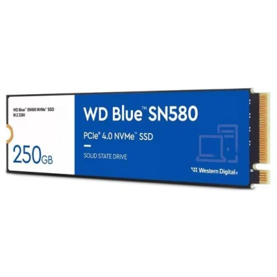 SSD 250GB WD Blue SN580 NVMe M.2 PCIe Gen4 2280, WDS250G3B0E