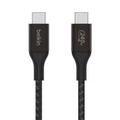 Belkin BOOST CHARGE USB-C na USB-C kabel 240W, 1m, černý - odolný