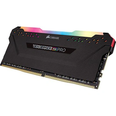CORSAIR 16GB=2x8GB DDR4 3600MHz VENGEANCE RGB PRO BLACK s RGB LED CL18-19-19-36 1.35V XMP2.0 (RGB LED, 16GB=kit 2ks 8GB s černým chladičem), CMW16GX4M2C3600C18