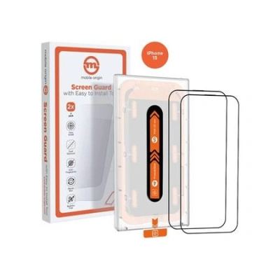 Mobile Origin Orange Screen Guard 2 Pack 2,5D ochranné sklo s aplikátorem iPhone 15