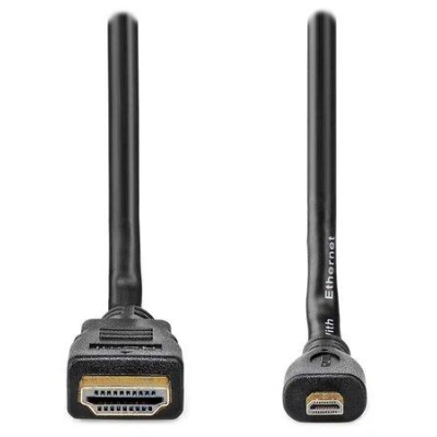 NEDIS High Speed HDMI kabel s ethernetem/ konektory HDMI - micro HDMI/ černý/ 2m, CVGB34700BK20