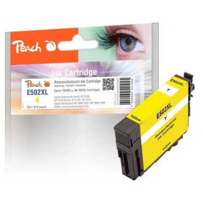 PEACH kompatibilní cartridge Epson T02W4, No 502XL žlutá, 8ml, 320875