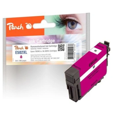 PEACH kompatibilní cartridge Epson T02W3, No 502XL purpurová, 8ml, 320874