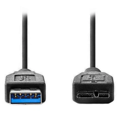 NEDIS kabel USB 3.0/ zástrčka USB-A - zástrčka USB-Micro B/ černý/ 1m