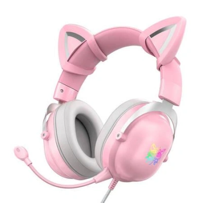 Herní sluchátka ONIKUMA X11 růžová