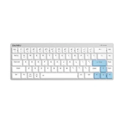 Bezdrátová mechanická klávesnice Dareu EK868 Bluetooth (bílo-modrá), 