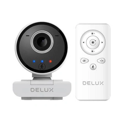 Chytrá webová kamera se sledováním a vestavěným mikrofonem Delux DC07 (bílá) 2MP 1920x1080p, 