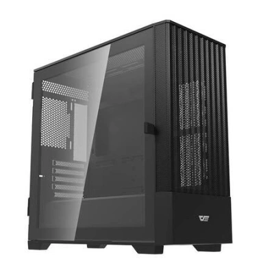 Počítačová skříň Darkflash DK415 + 2 ventilátory (černá), 