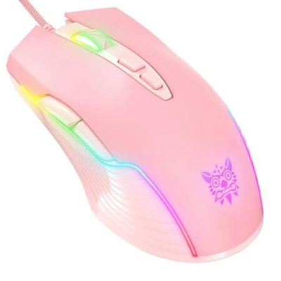 Herní myš ONIKUMA CW905 růžová, 
