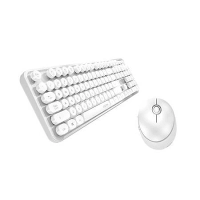Sada bezdrátové klávesnice a myši MOFII Sweet 2.4G (bílá), 