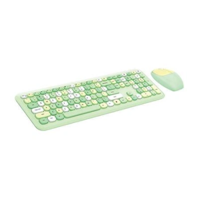 Sada bezdrátové klávesnice a myši MOFII 666 2,4G (zelená), 