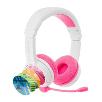 Bezdrátová sluchátka pro děti BuddyPhones School+ (růžová)