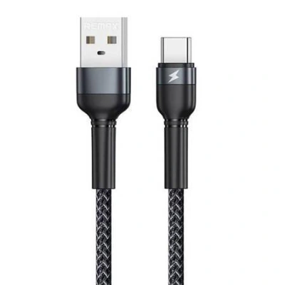 Kabel USB-C Remax Jany Alloy, 1 m, 2,4 A (černý)