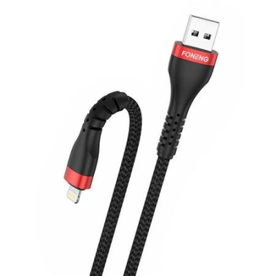 Foneng Kabel USB na Lightning, X82 iPhone 3A, 1 m (černý)