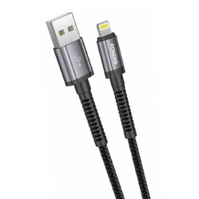 Kabel USB pro Lightning Foneng X83, 2,1 A, 1 m (černý)