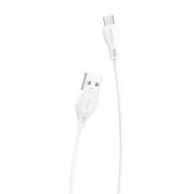Kabel USB-C Dudao L4T 2,4A 1 m (bílý)