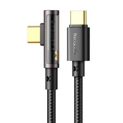 Kabel USB na USB-C Prism 90 stupňů Mcdodo CA-3401, 100W, 1,8 m (černý)