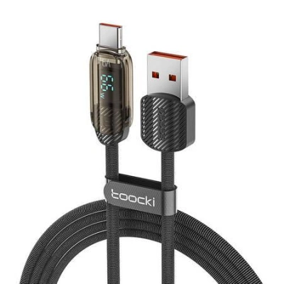 Toocki Nabíjecí kabel A-C, 1 m, 66 W (černý)