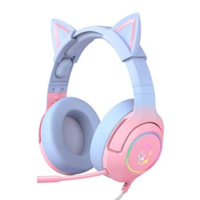 Herní sluchátka ONIKUMA K9 růžové / modré