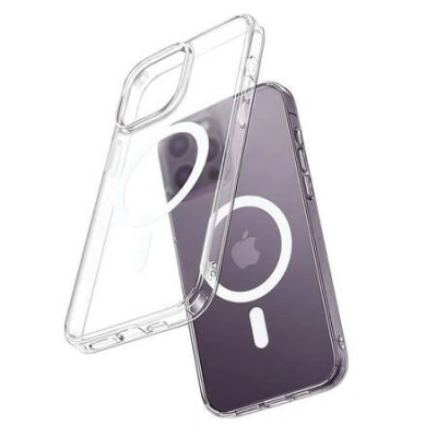 Magnetické pouzdro McDodo Crystal pro iPhone 14 Pro (čiré)