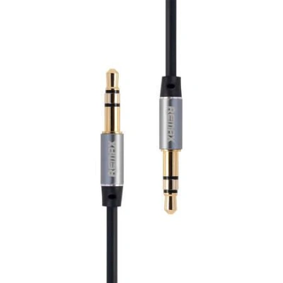 Mini jack 3,5 mm AUX kabel Remax RL-L200 2 m (černý)