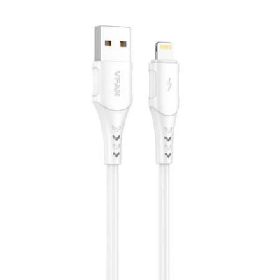 Kabel USB-Lightning Vipfan Colorful X12, 3A, 1m (bílý)