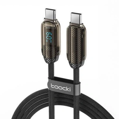 Toocki Nabíjecí kabel C-C, 1m, PD 60W (šedý)