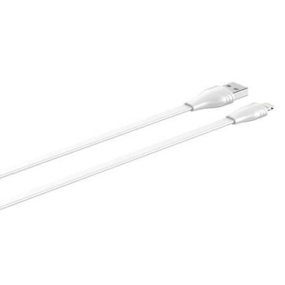 Kabel USB na Lightning LDNIO LS550, 2,4 A, 0,2 m (bílý)