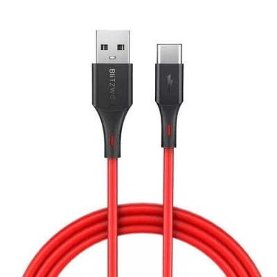 USB-C kabel BlitzWolf BW-TC15 3A 1,8 m - červený