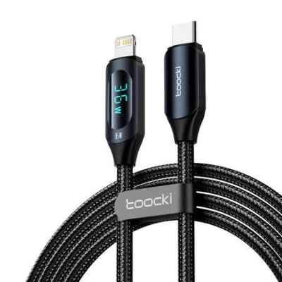 Toocki Nabíjecí kabel USB C-L, 1 m, 36 W (černý)