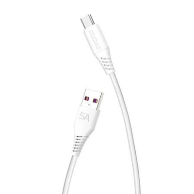 Kabel USB-C Dudao L2T 5A, 2 m (bílý)
