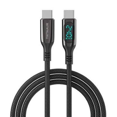 Kabel USB-C na USB-C TIKTAALIK PD 240W, 1,5 m (černý)